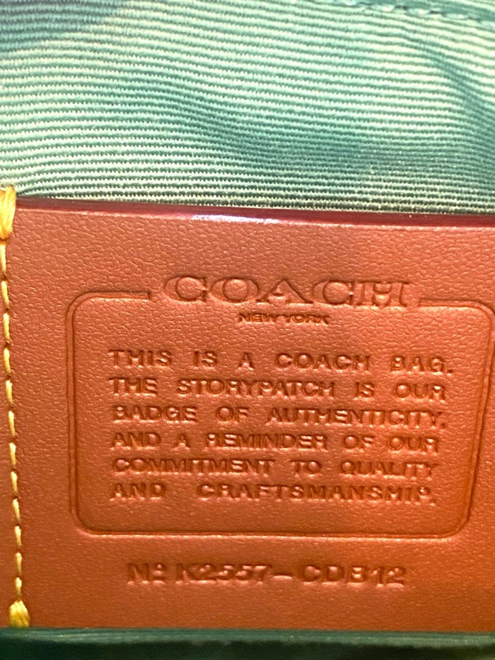 Coach Suede Soho Mini Shoulder Bag Baguette Leather Trim + Crossbody CDB12 Style - Picture 4 of 16